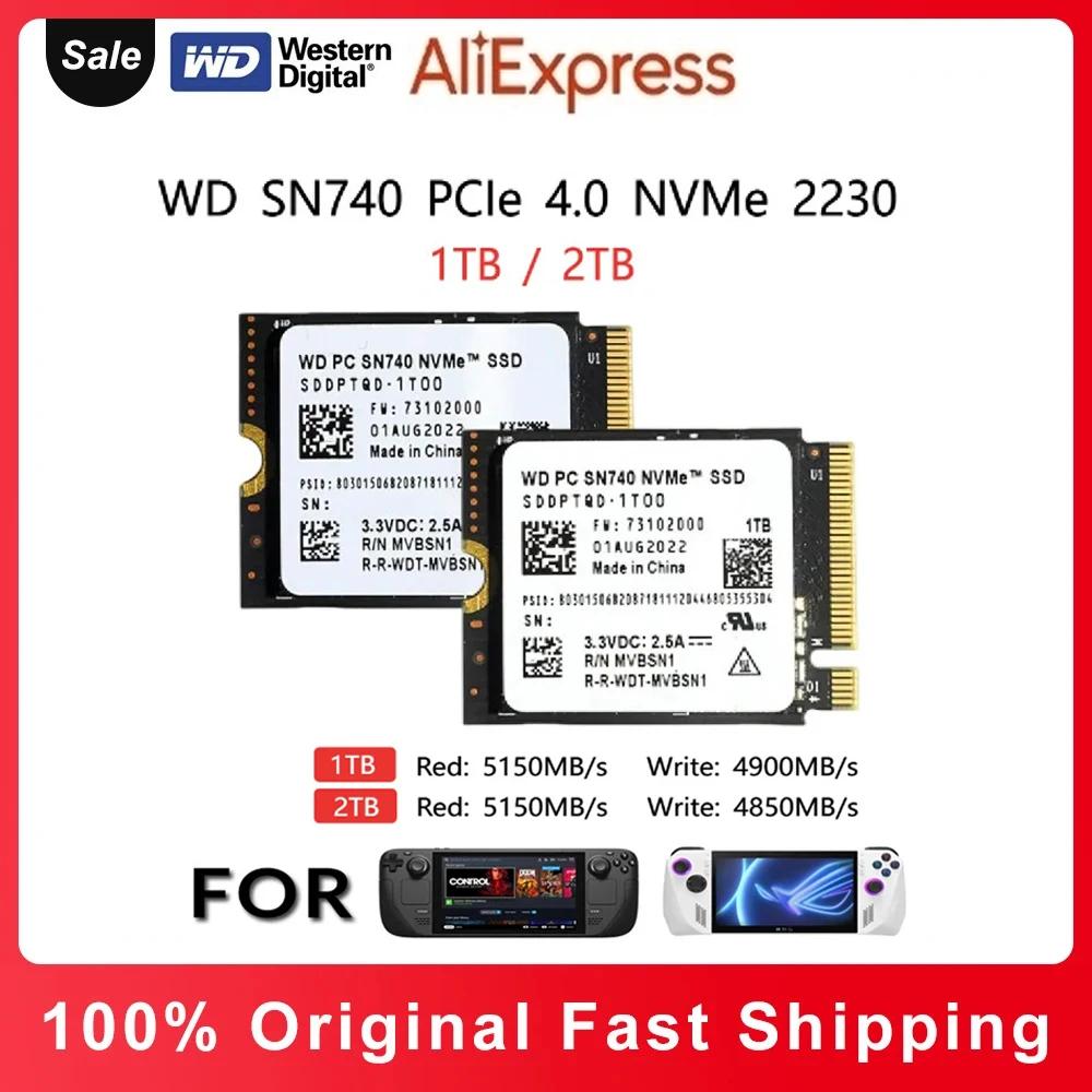   2230 NVMe PCIe SSD, WD SN740, 2TB, 1TB, M.2 SSD, ũμƮ ǽ  X ǽ Ʈ 3  ũ 4.0x4 SSD